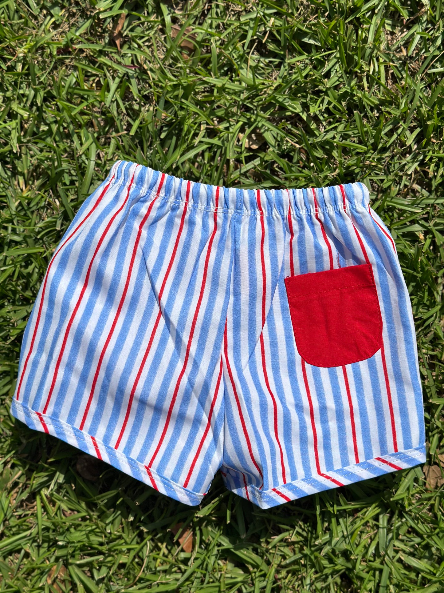 BOY SWIM TRUNKS - Red, White, and Blue Collection