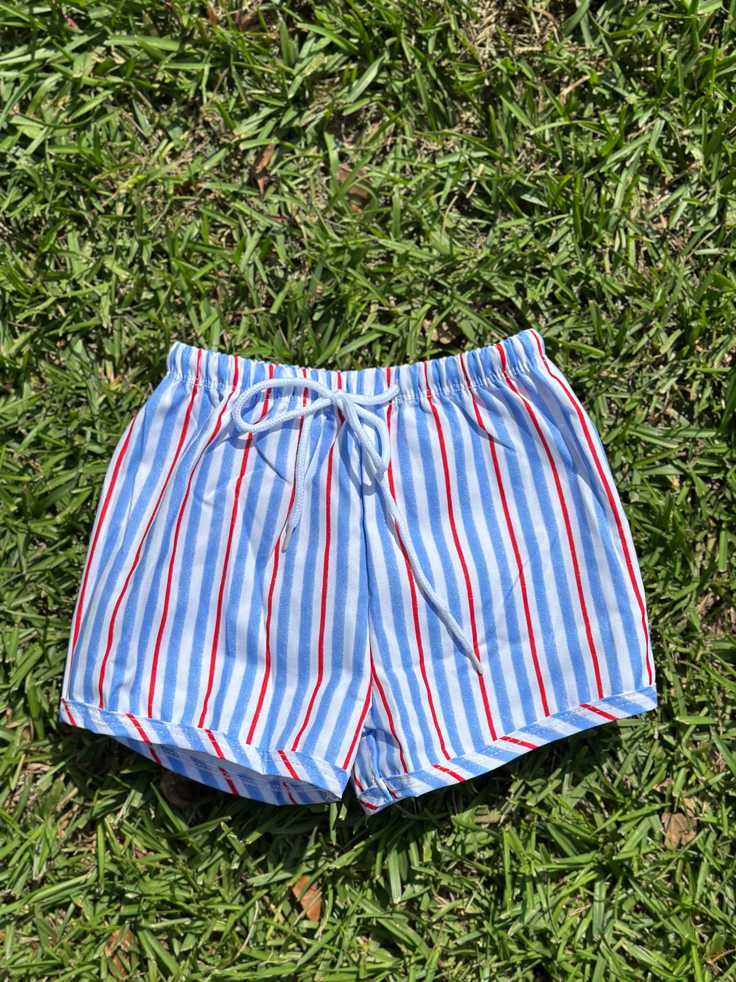 BOY SWIM TRUNKS - Red, White, and Blue Collection